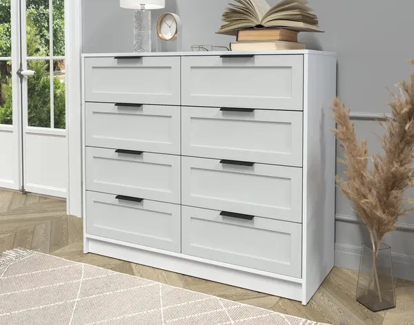 Изображение товара Комод Интерлиния Концепт Тренд КТ-К117 (белый платинум/грей)