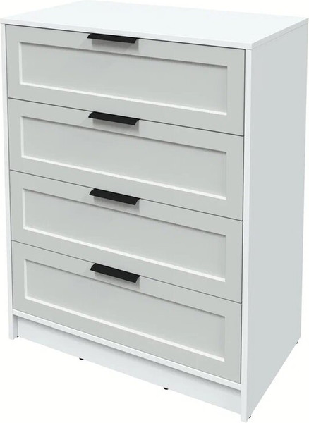 Изображение товара Комод Интерлиния Концепт Тренд КТ-К80 (белый платинум/грей)