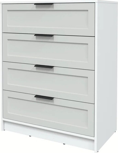 Изображение товара Комод Интерлиния Концепт Тренд КТ-К80 (белый платинум/грей)