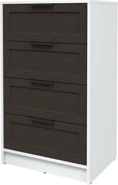 Изображение товара Комод Интерлиния Концепт Тренд КТ-К60 (белый платинум/дуб английский)