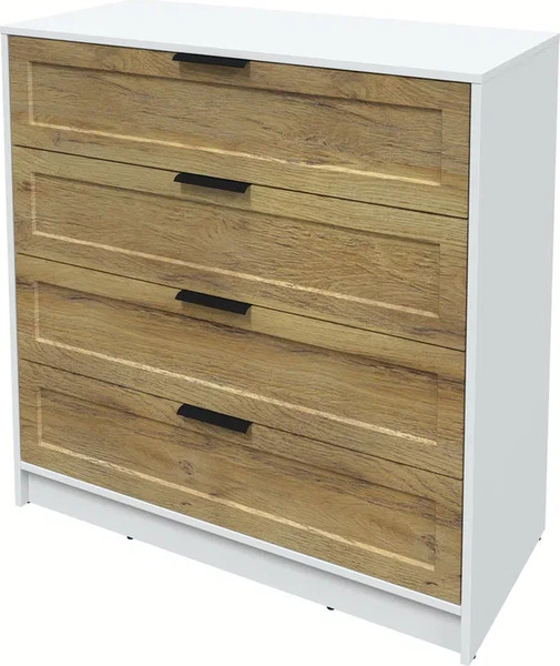 Изображение товара Комод Интерлиния Концепт Тренд КТ-К100 (белый платинум/дуб вотан)