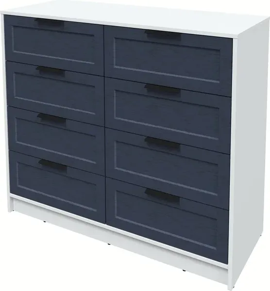 Изображение товара Комод Интерлиния Концепт Тренд КТ-К117 (белый платинум/дуб королевский)