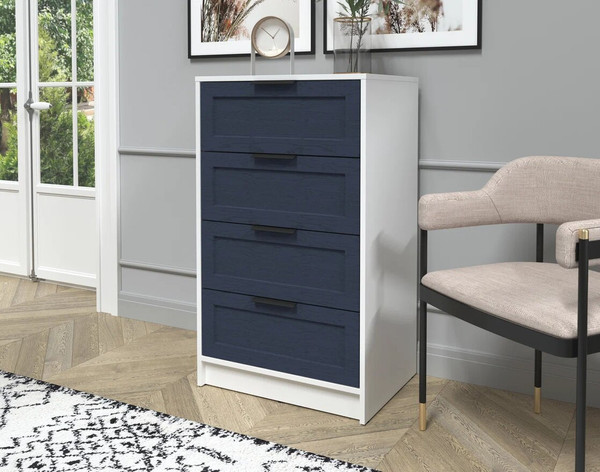 Изображение товара Комод Интерлиния Концепт Тренд КТ-К60 (белый платинум/дуб королевский)