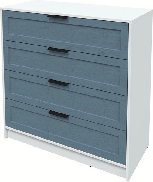 Изображение товара Комод Интерлиния Концепт Тренд КТ-К100 (белый платинум/дуб лазурный)