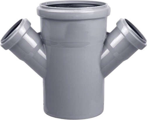 Изображение товара Крестовина внутренней канализации МультиМирПласт Ду 110x50x50x45