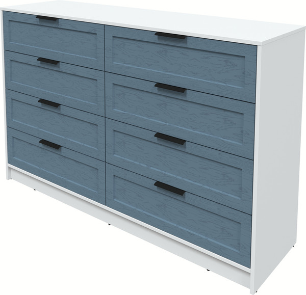 Изображение товара Комод Интерлиния Концепт Тренд КТ-К157 (белый платинум/дуб лазурный)