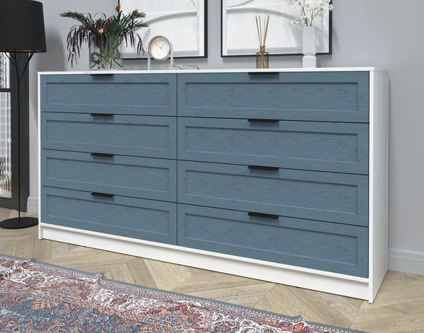 Изображение товара Комод Интерлиния Концепт Тренд КТ-К197 (белый платинум/дуб лазурный)