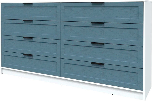 Изображение товара Комод Интерлиния Концепт Тренд КТ-К197 (белый платинум/дуб лазурный)