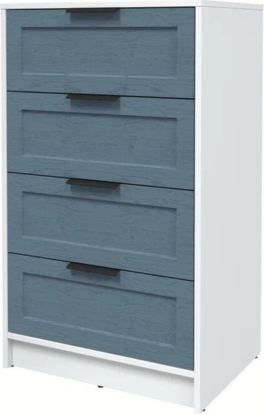 Изображение товара Комод Интерлиния Концепт Тренд КТ-К60 (белый платинум/дуб лазурный)