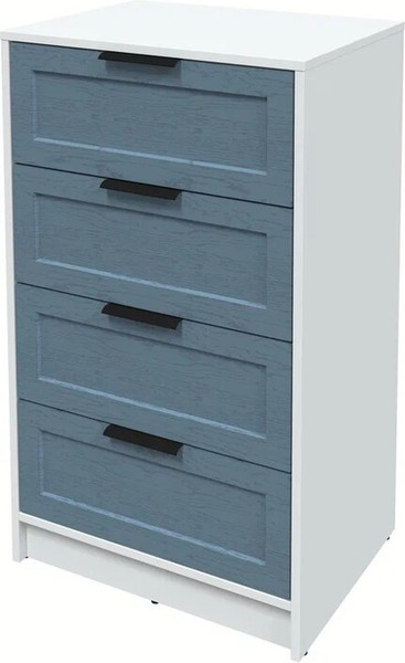 Изображение товара Комод Интерлиния Концепт Тренд КТ-К60 (белый платинум/дуб лазурный)