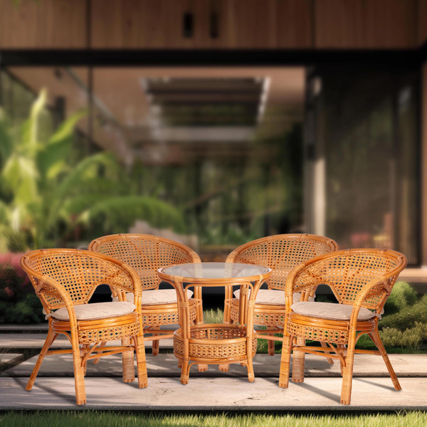 Изображение товара Кресло садовое Tetchair Pelangi 02/15B (мед, без подушки)