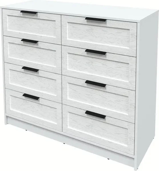 Изображение товара Комод Интерлиния Концепт Тренд КТ-К117 (белый платинум/дуб полярный)