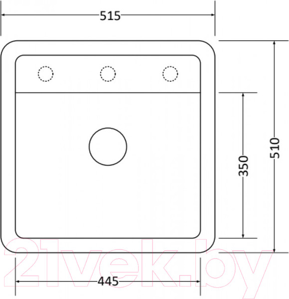 Изображение товара Мойка кухонная ZORG Como 51 (черный оникс)