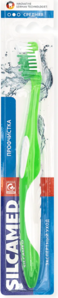 Изображение товара Зубная щетка Silca Med профессиональная чистка средней жесткости
