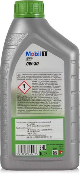 Изображение товара Моторное масло Mobil 1 ESP LV 0W30 (1л)