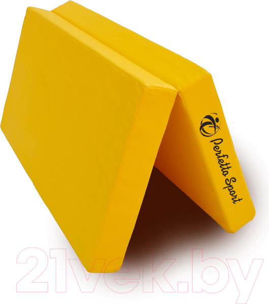 Изображение товара Гимнастический мат Perfetto Sport Складной №3 1x1x0.1м (желтый)