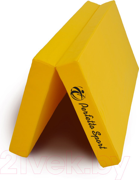 Изображение товара Гимнастический мат Perfetto Sport Складной №3 1x1x0.1м (желтый)