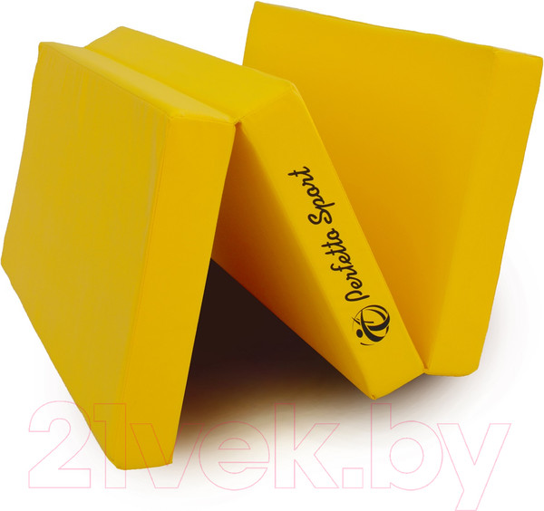 Изображение товара Гимнастический мат Perfetto Sport Складной №4 1x1.5x0.1м (желтый)