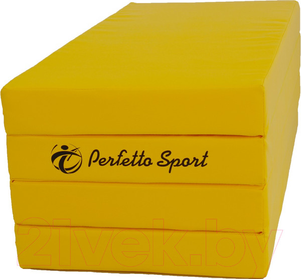 Изображение товара Гимнастический мат Perfetto Sport Складной №5 1x2x0.1м (желтый)