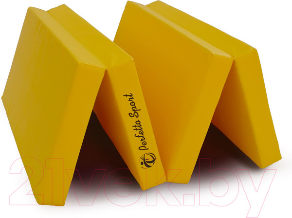 Изображение товара Гимнастический мат Perfetto Sport Складной №5 1x2x0.1м (желтый)