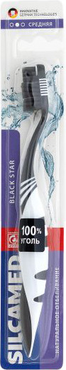 Изображение товара Зубная щетка Silca Med Black Star cредней жесткости