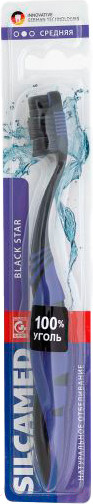 Изображение товара Зубная щетка Silca Med Black Star cредней жесткости