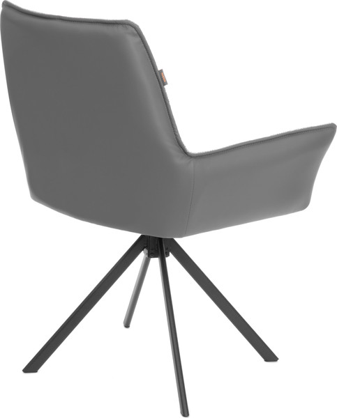 Изображение товара Стул Tetchair Мурано опора 360 (велюр/букле (HYP)/экокожа, светло-серый/графит)