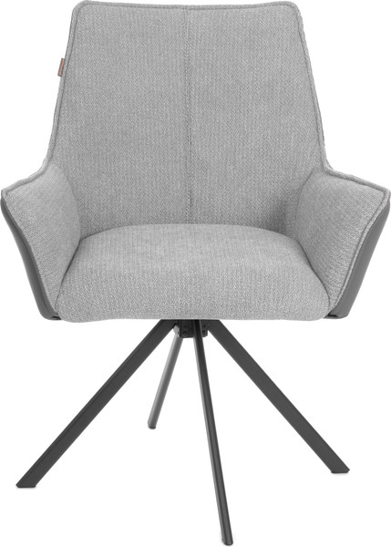 Изображение товара Стул Tetchair Мурано опора 360 (велюр/букле (HYP)/экокожа, светло-серый/графит)