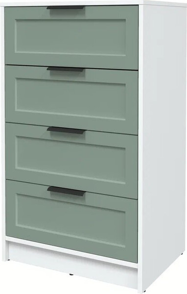 Изображение товара Комод Интерлиния Концепт Тренд КТ-К60 (белый платинум/мята)