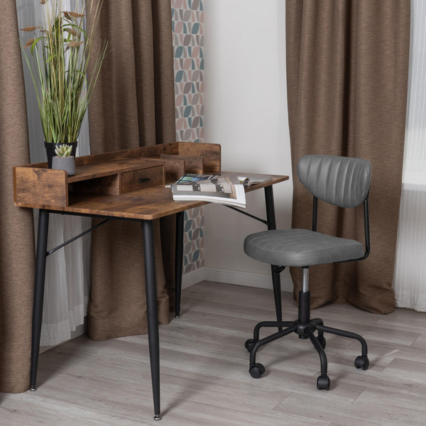 Изображение товара Кресло офисное Tetchair Slim (иск. замша, серый)