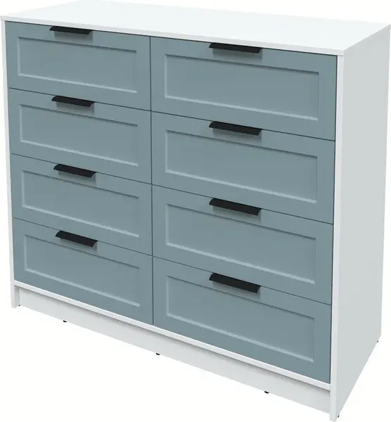 Изображение товара Комод Интерлиния Концепт Тренд КТ-К117 (белый платинум/океан)