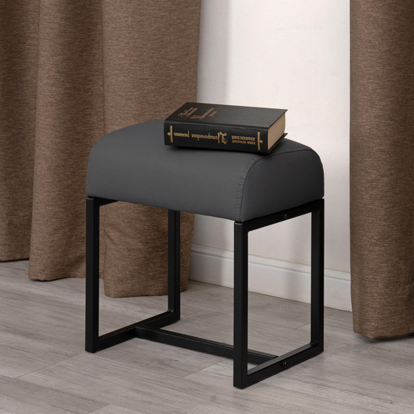 Изображение товара Пуф Tetchair Чарли Люкс (экокожа, sharp графит)