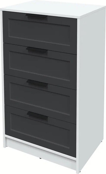 Изображение товара Комод Интерлиния Концепт Тренд КТ-К60 (белый платинум/пепел)