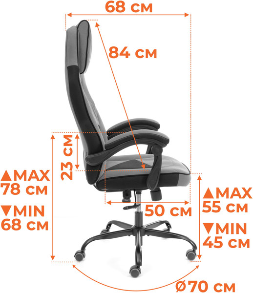 Изображение товара Кресло геймерское Tetchair Arena metalBL (велюр, коричневый/бежевый, 6/7)
