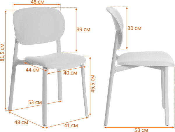 Изображение товара Стул Tetchair Adore XRB-1025 (белый)