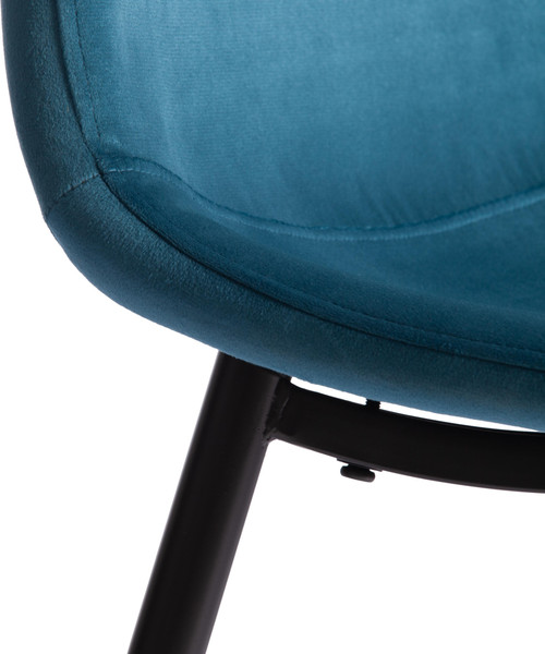 Изображение товара Набор стульев Tetchair Breeze 4724 (4шт, темно-бирюзовый HLR62/черный)