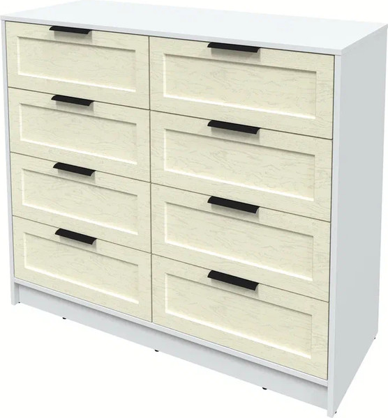 Изображение товара Комод Интерлиния Концепт Тренд КТ-К117 (белый платинум/дуб снежный)