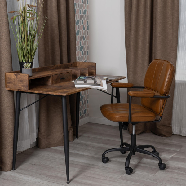 Изображение товара Кресло офисное Tetchair Alpha (иск. кожа, коричневый)