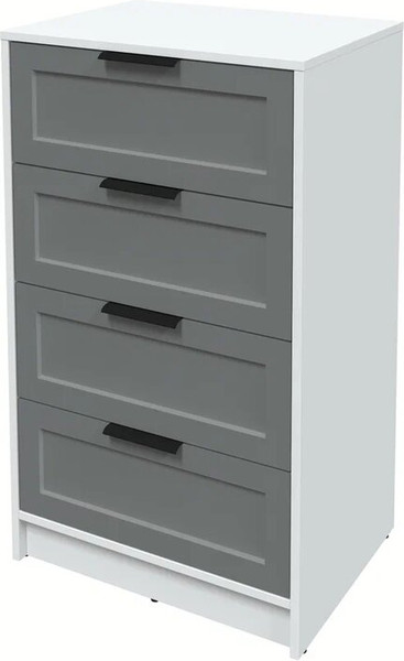 Изображение товара Комод Интерлиния Концепт Тренд КТ-К60 (белый платинум/серый)