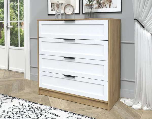 Изображение товара Комод Интерлиния Концепт Тренд КТ-К100 (дуб золотой/белый)