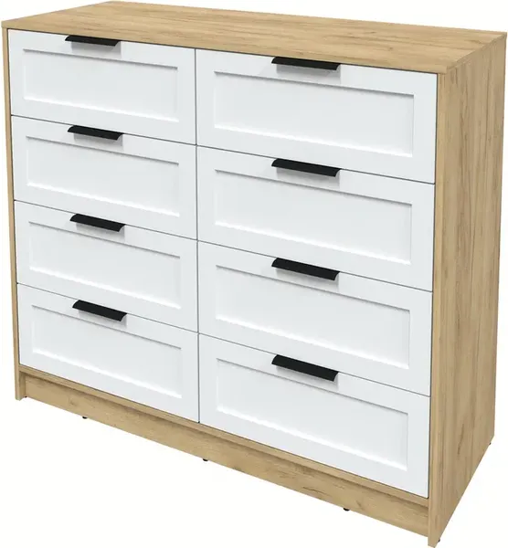 Изображение товара Комод Интерлиния Концепт Тренд КТ-К117 (дуб золотой/белый)