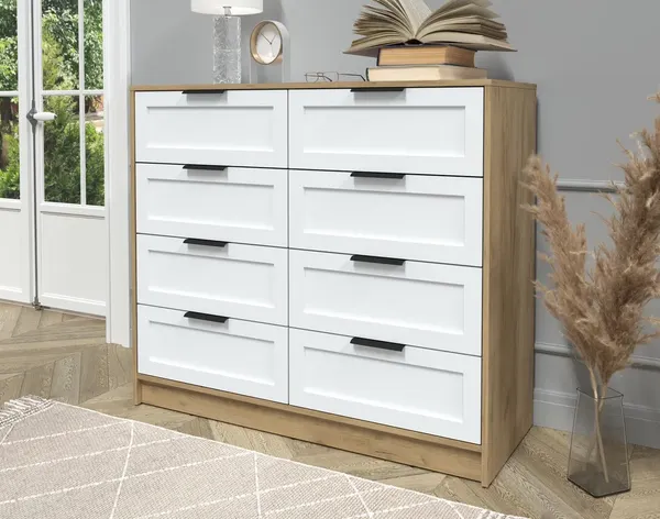 Изображение товара Комод Интерлиния Концепт Тренд КТ-К117 (дуб золотой/белый)