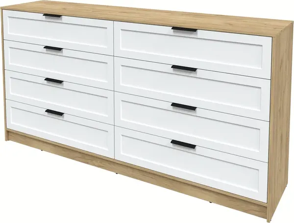 Изображение товара Комод Интерлиния Концепт Тренд КТ-К197 (дуб золотой/белый)