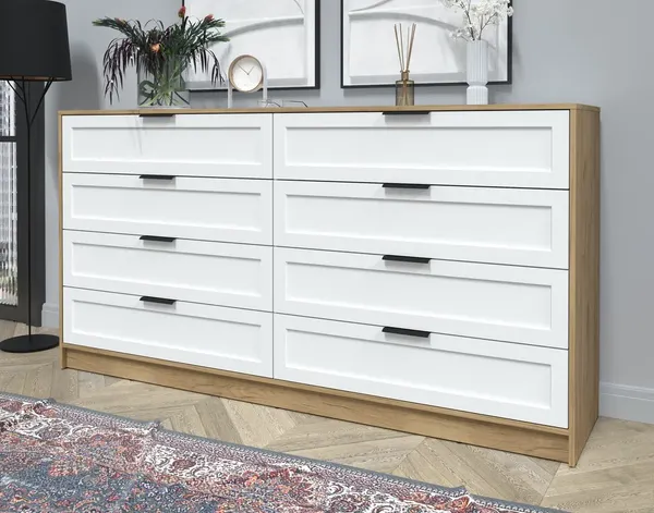 Изображение товара Комод Интерлиния Концепт Тренд КТ-К197 (дуб золотой/белый)