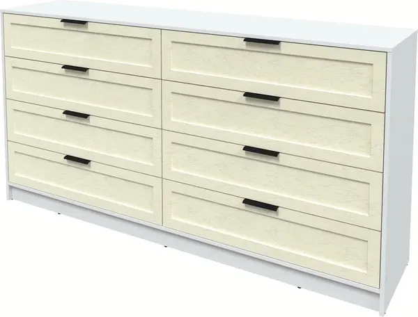 Изображение товара Комод Интерлиния Концепт Тренд КТ-К197 (белый платинум/дуб снежный)