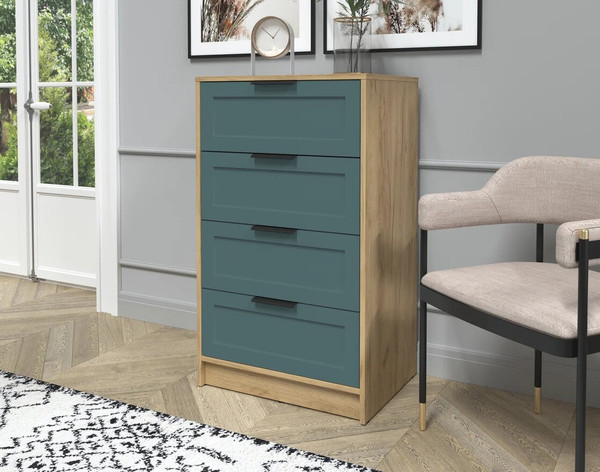 Изображение товара Комод Интерлиния Концепт Тренд КТ-К60 (дуб золотой/верде)