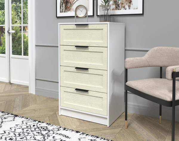 Изображение товара Комод Интерлиния Концепт Тренд КТ-К60 (белый платинум/дуб снежный)