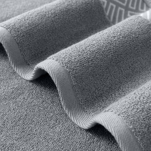 Изображение товара Полотенце Verossa МХ45 50x90 Estetica 3 / 790221 (серый/светло-серый)