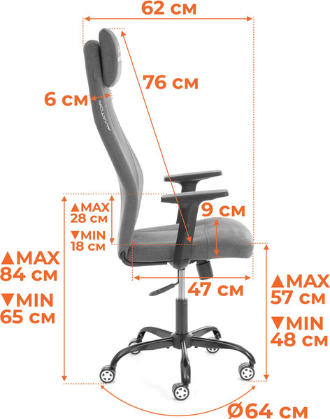 Изображение товара Кресло офисное Tetchair Aviator PLT metalBL (ткань, светло-коричневый/серый, KUB 03/W-12)