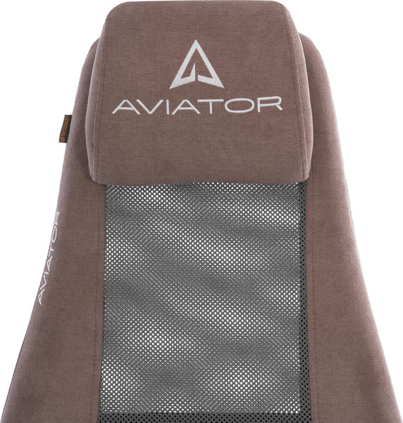 Изображение товара Кресло офисное Tetchair Aviator PLT metalBL (ткань, светло-коричневый/серый, KUB 03/W-12)